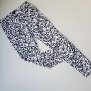NYDJ Black rose print Leggings Jeans Jeggings